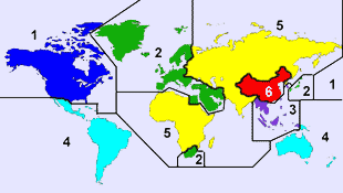 Regionalcodes der DVD